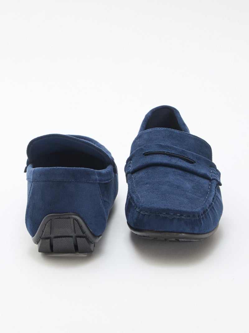 Bootschoenen van suèdine Blauw - Kiabi