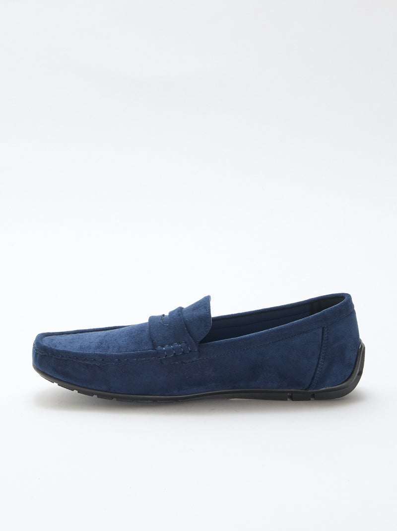 Bootschoenen van suèdine Blauw - Kiabi