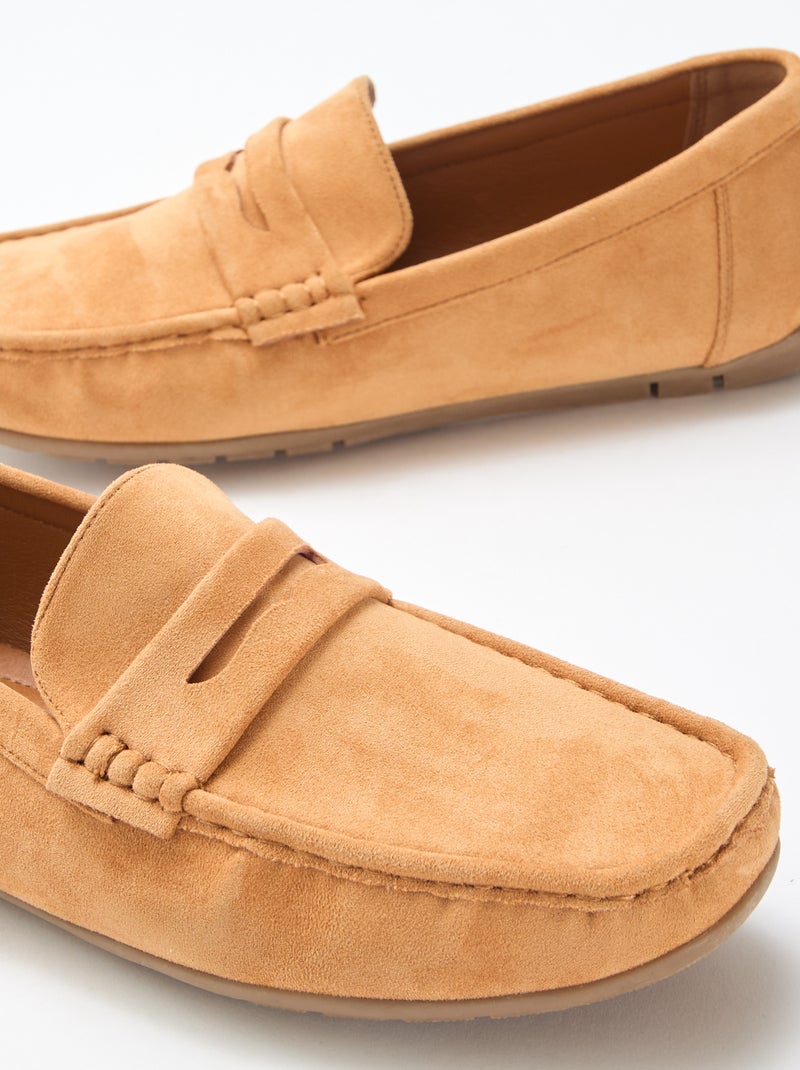 Bootschoenen van suèdine Bruin - Kiabi