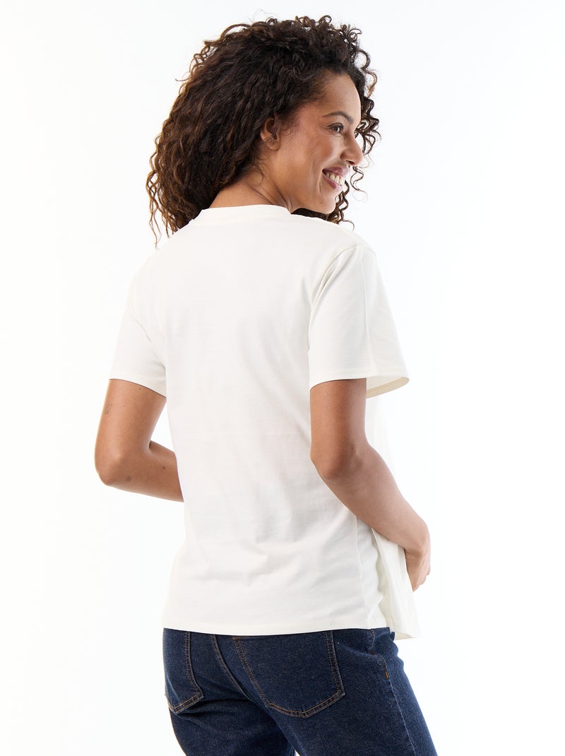 Borstvoeding T-shirt Ecru - Kiabi