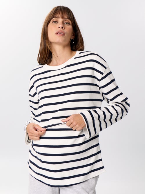 Borstvoeding T-shirt met lange mouwen - Kiabi Borstvoeding T-shirt met lange mouwen - Kiabi