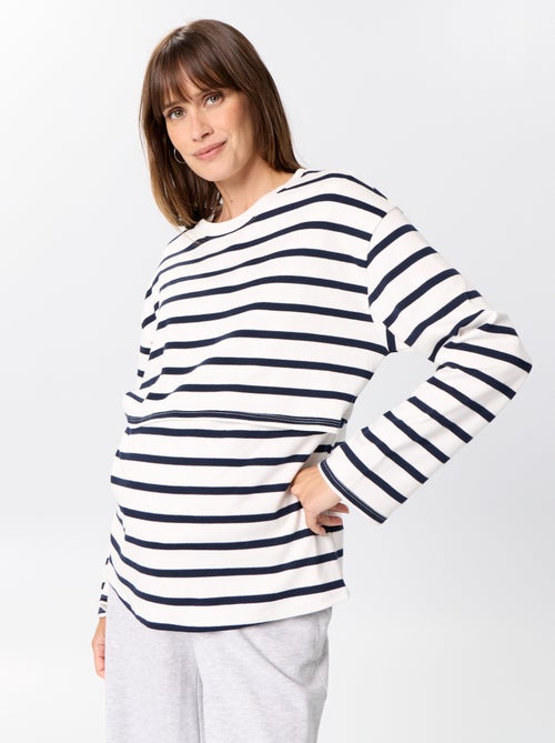 Borstvoeding T-shirt met lange mouwen - Kiabi Borstvoeding T-shirt met lange mouwen - Kiabi