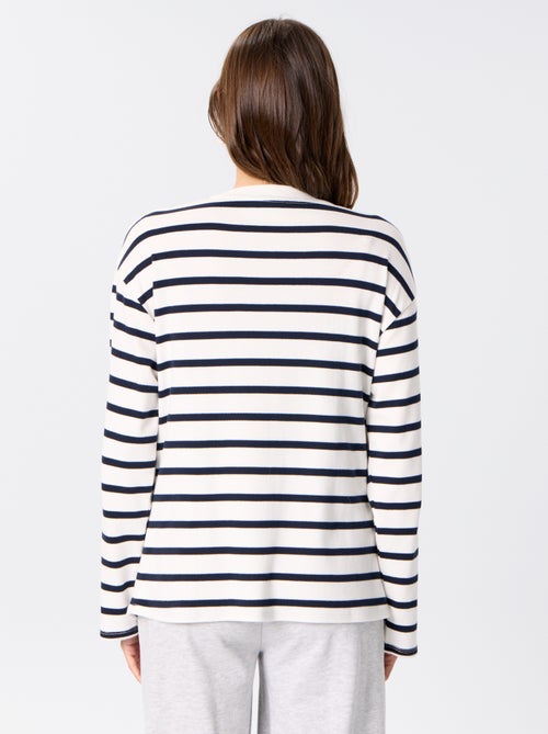 Borstvoeding T-shirt met lange mouwen - Kiabi Borstvoeding T-shirt met lange mouwen - Kiabi