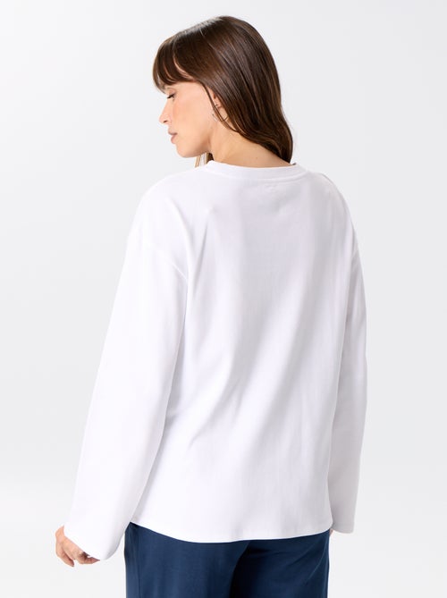 Borstvoeding T-shirt met lange mouwen - Kiabi Borstvoeding T-shirt met lange mouwen - Kiabi