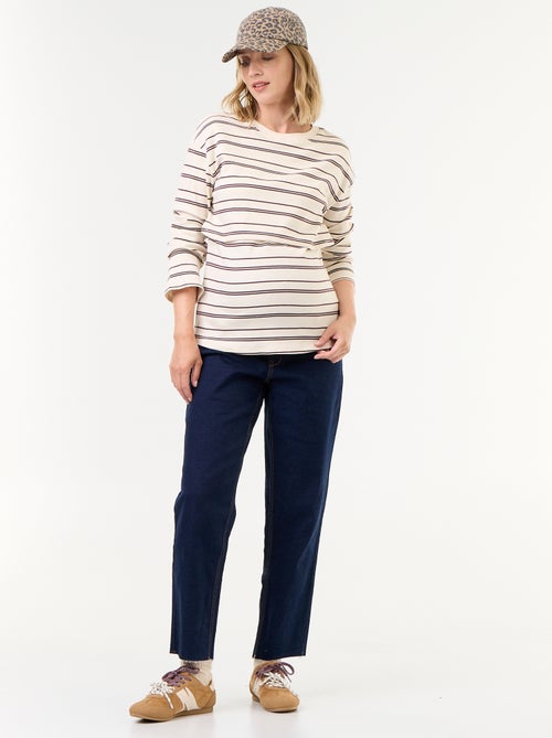Borstvoeding T-shirt met lange mouwen - Kiabi