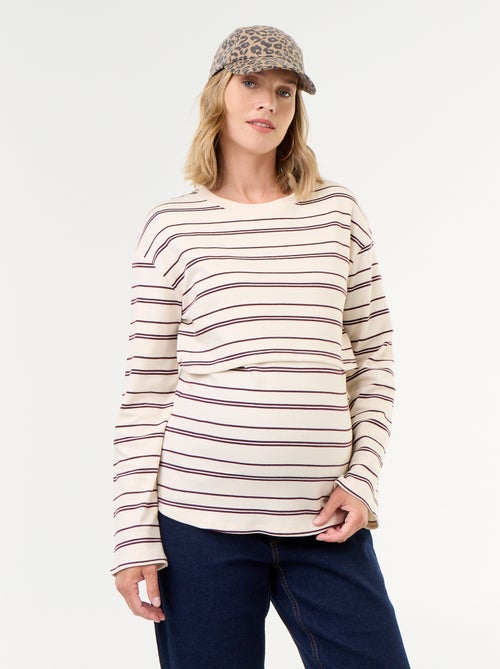 Borstvoeding T-shirt met lange mouwen - Kiabi
