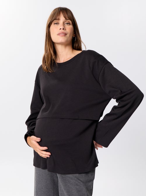 Borstvoeding T-shirt met lange mouwen - Kiabi Borstvoeding T-shirt met lange mouwen - Kiabi