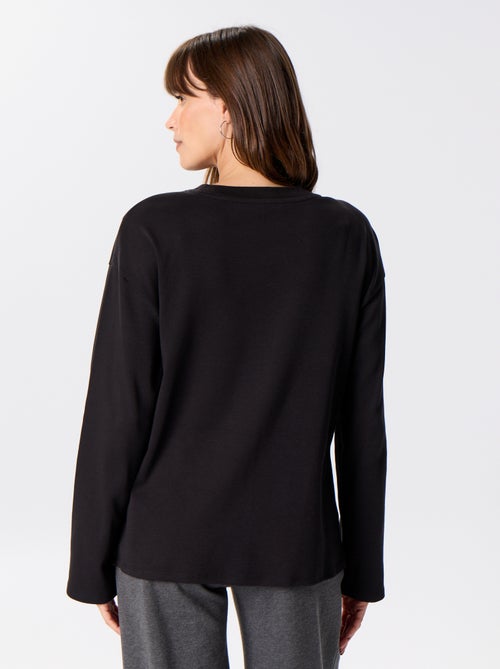 Borstvoeding T-shirt met lange mouwen - Kiabi Borstvoeding T-shirt met lange mouwen - Kiabi