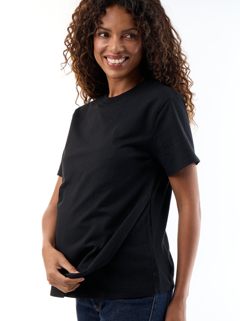 Borstvoeding T-shirt Zwart - Kiabi