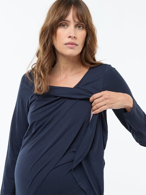 Borstvoedings-T-shirt met gemêleerd effect - Kiabi