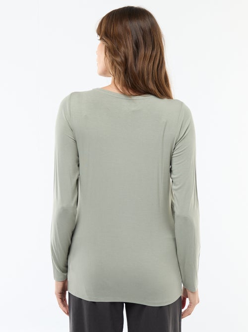 Borstvoedings-T-shirt met gemêleerd effect - Kiabi