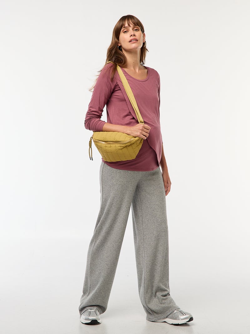 Borstvoedings-T-shirt met gemêleerd effect Rose - Kiabi