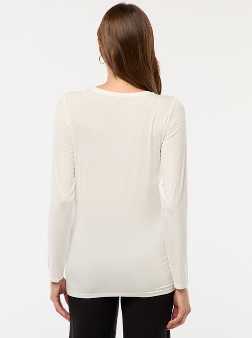 Borstvoedings-T-shirt met gemêleerd effect - Kiabi