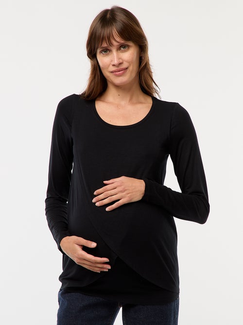 Borstvoedings-T-shirt met gemêleerd effect - Kiabi