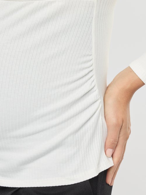 Borstvoedings-T-shirt met overslag - Kiabi