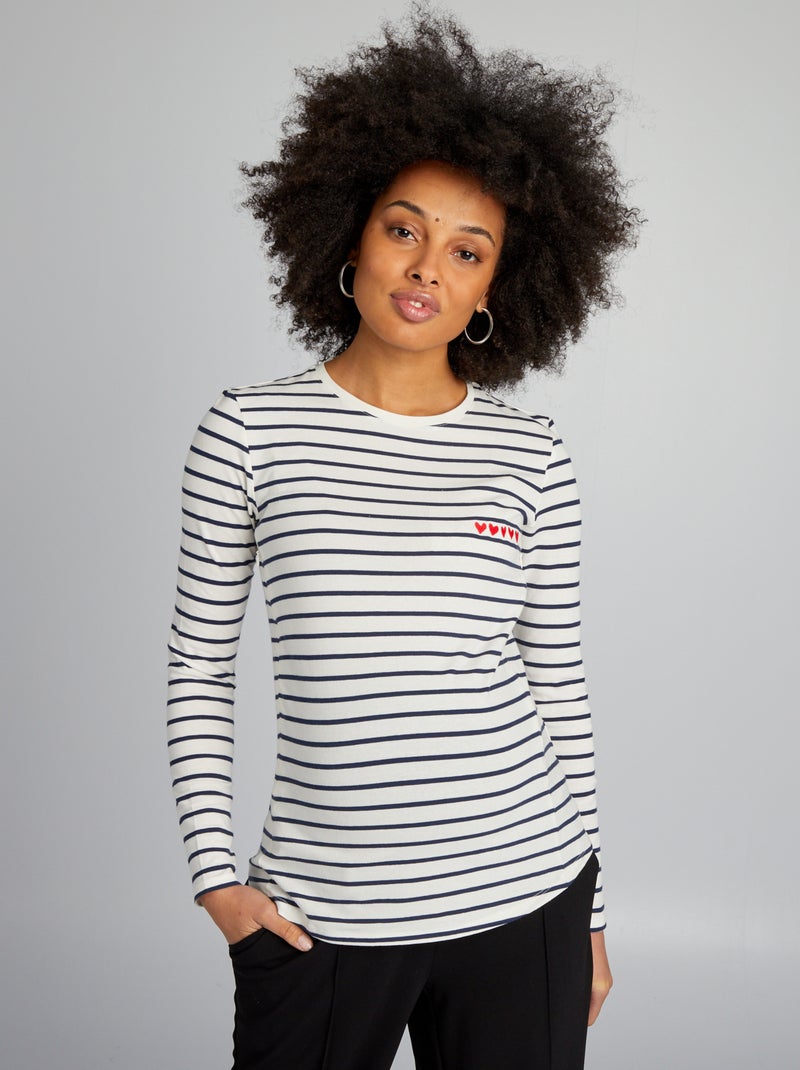 Borstvoedings-T-shirt WIT - Kiabi