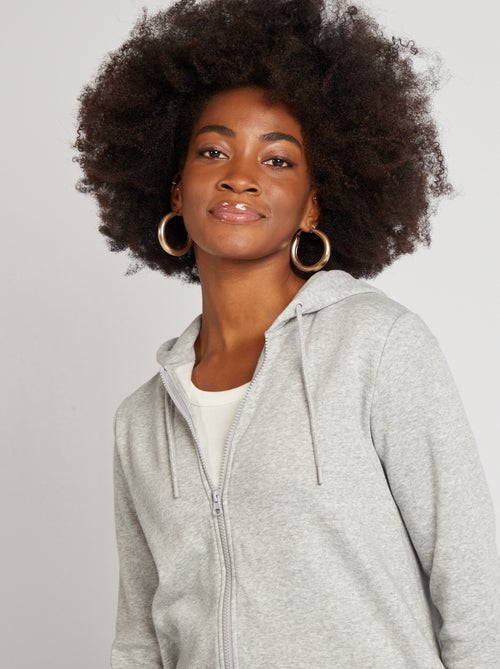 Borstvoedingshoodie met rits - Kiabi