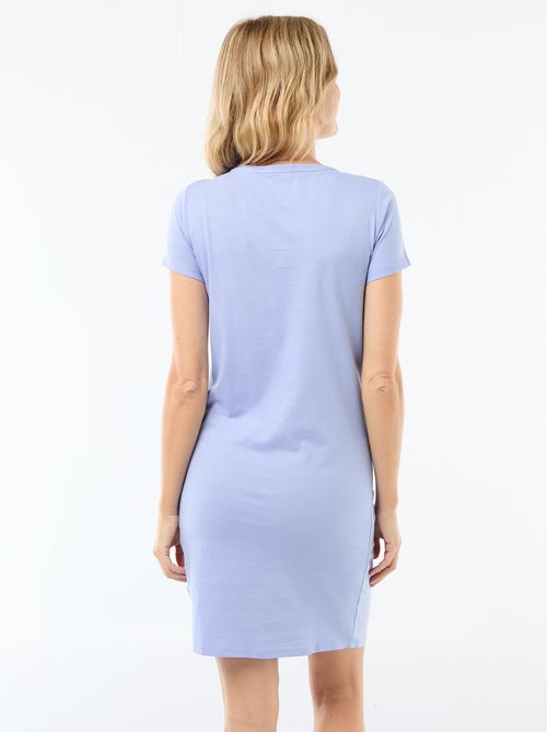 Borstvoedingsnachthemd met opschrift - Kiabi