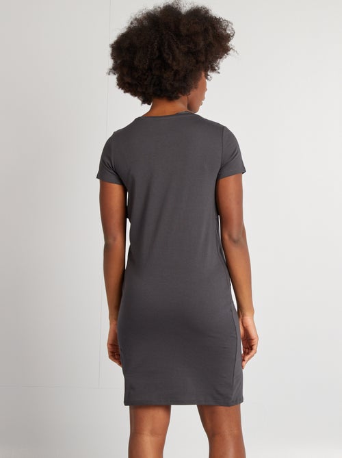 Borstvoedingsnachthemd met opschrift - Kiabi