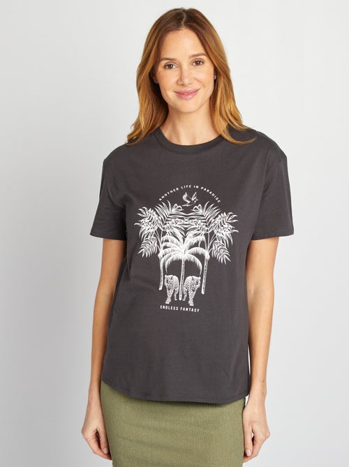 Borstvoedingsshirt met print - Kiabi