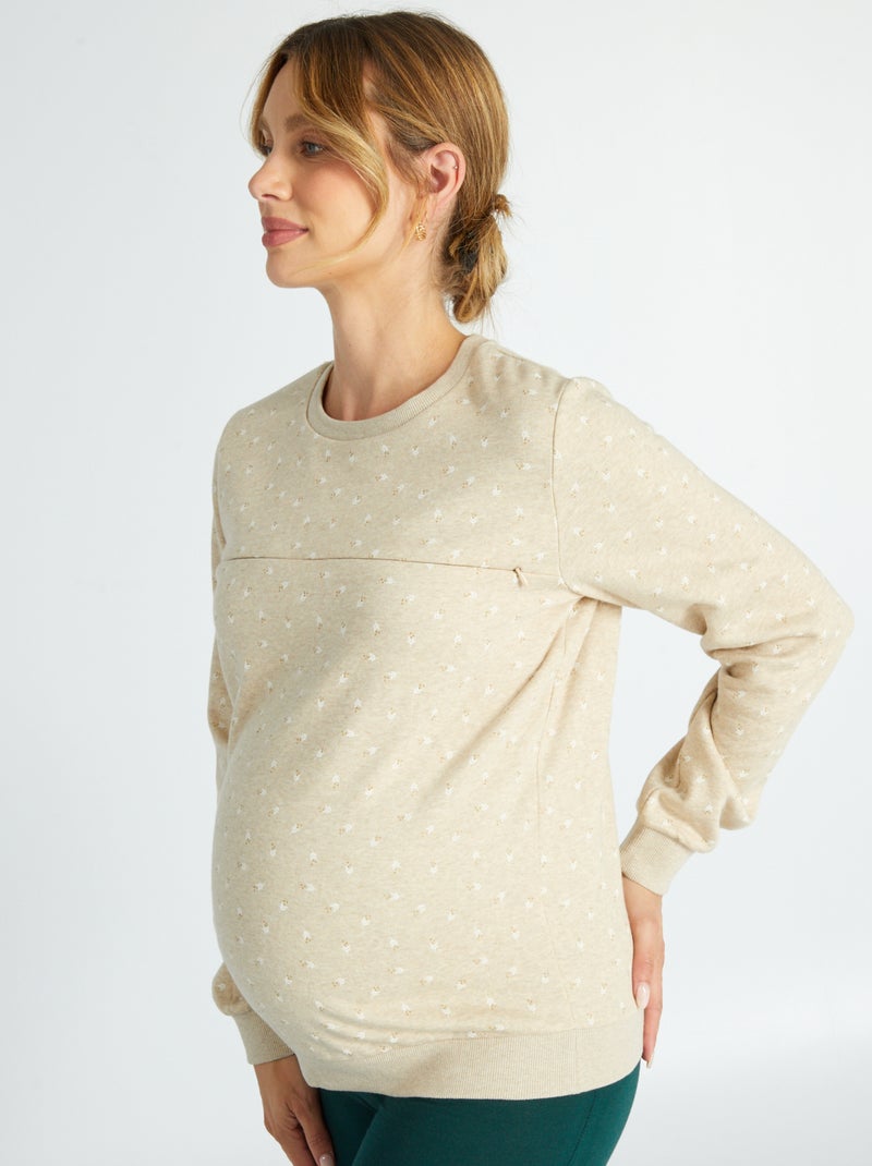 Borstvoedingssweater BIEGE - Kiabi