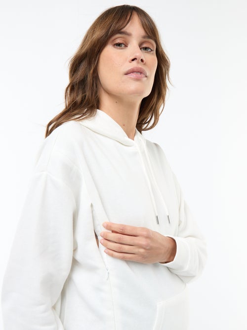 Borstvoedingssweater met capuchon - Kiabi