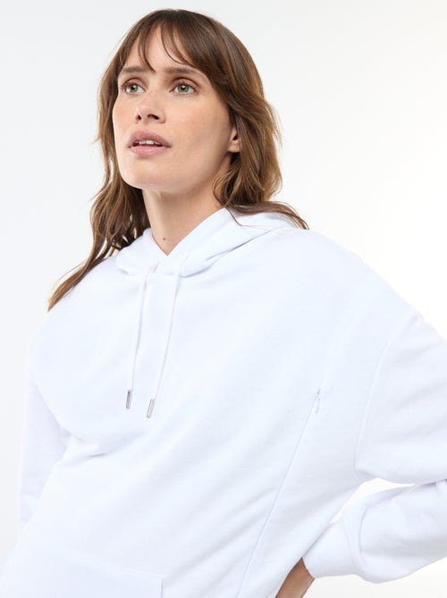 Borstvoedingssweater met capuchon - Kiabi