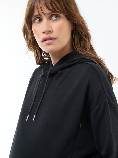 Borstvoedingssweater met capuchon - Kiabi