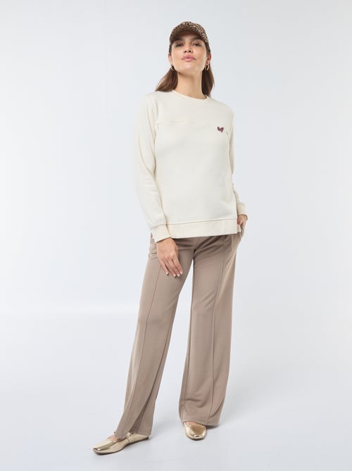 Borstvoedingssweater met opschrift - Kiabi