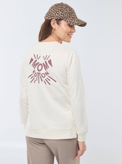 Borstvoedingssweater met opschrift - Kiabi