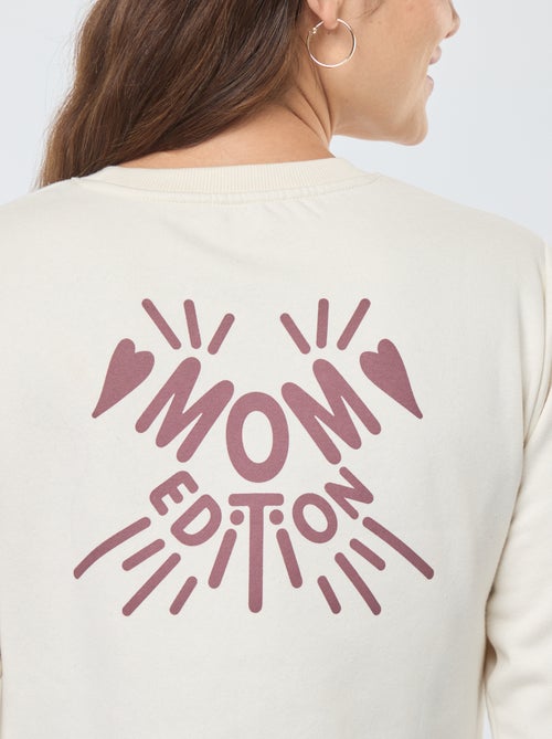 Borstvoedingssweater met opschrift - Kiabi