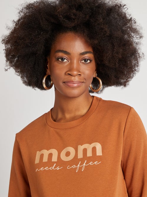 Borstvoedingssweater met print - Kiabi