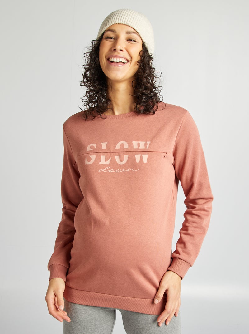 Borstvoedingssweater met ritssluiting ROSE - Kiabi