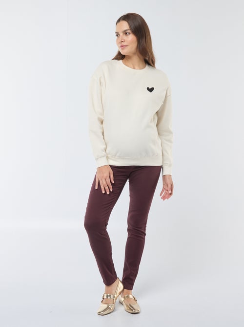 Borstvoedingssweater van joggingstof - Kiabi