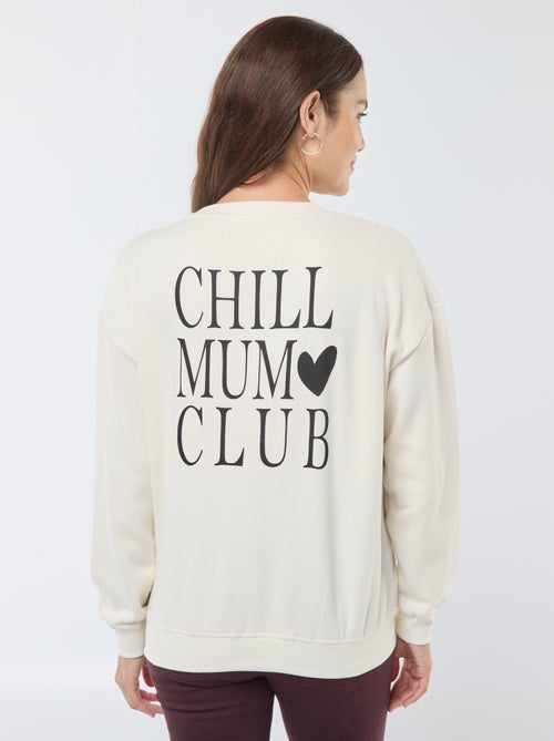 Borstvoedingssweater van joggingstof - Kiabi