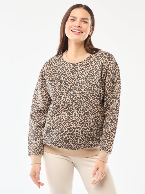 Borstvoedingssweater van joggingstof - Kiabi Borstvoedingssweater van joggingstof - Kiabi