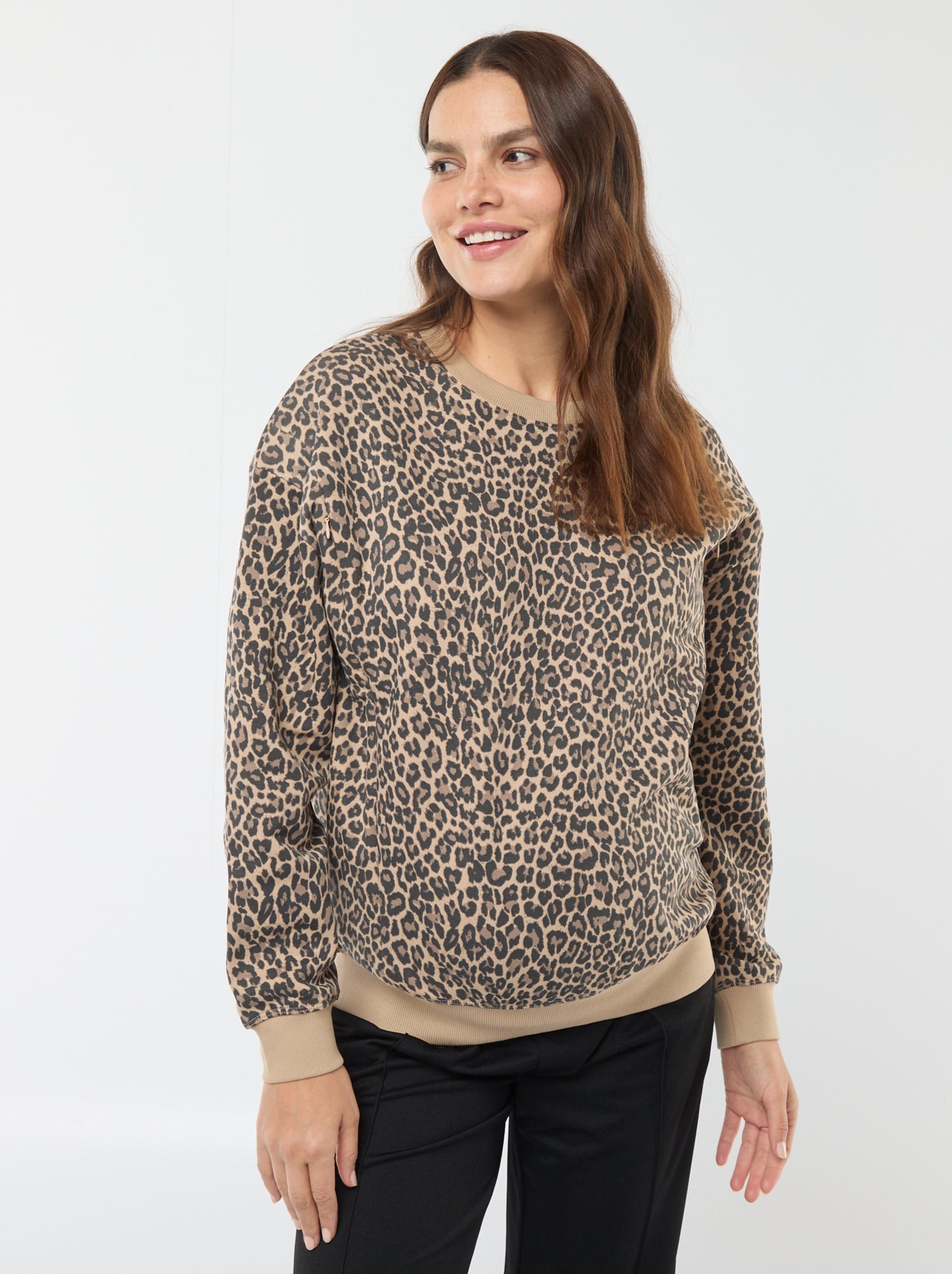 Borstvoedingssweater van joggingstof