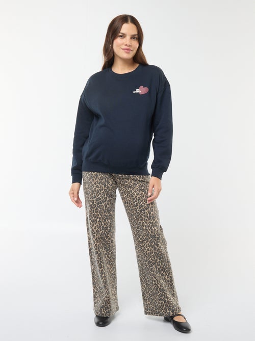 Borstvoedingssweater van joggingstof - Kiabi