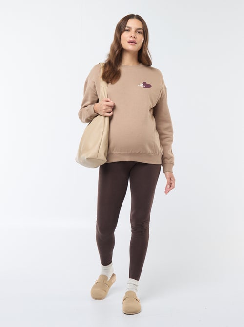 Borstvoedingssweater van joggingstof - Kiabi