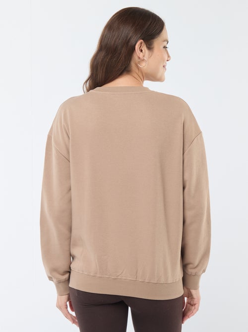 Borstvoedingssweater van joggingstof - Kiabi