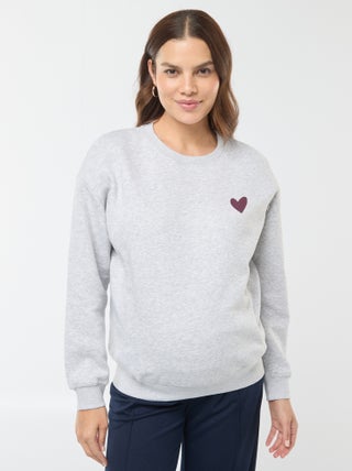 Borstvoedingssweater van joggingstof