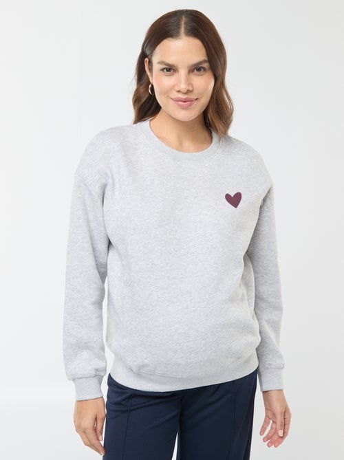 Borstvoedingssweater van joggingstof - Kiabi