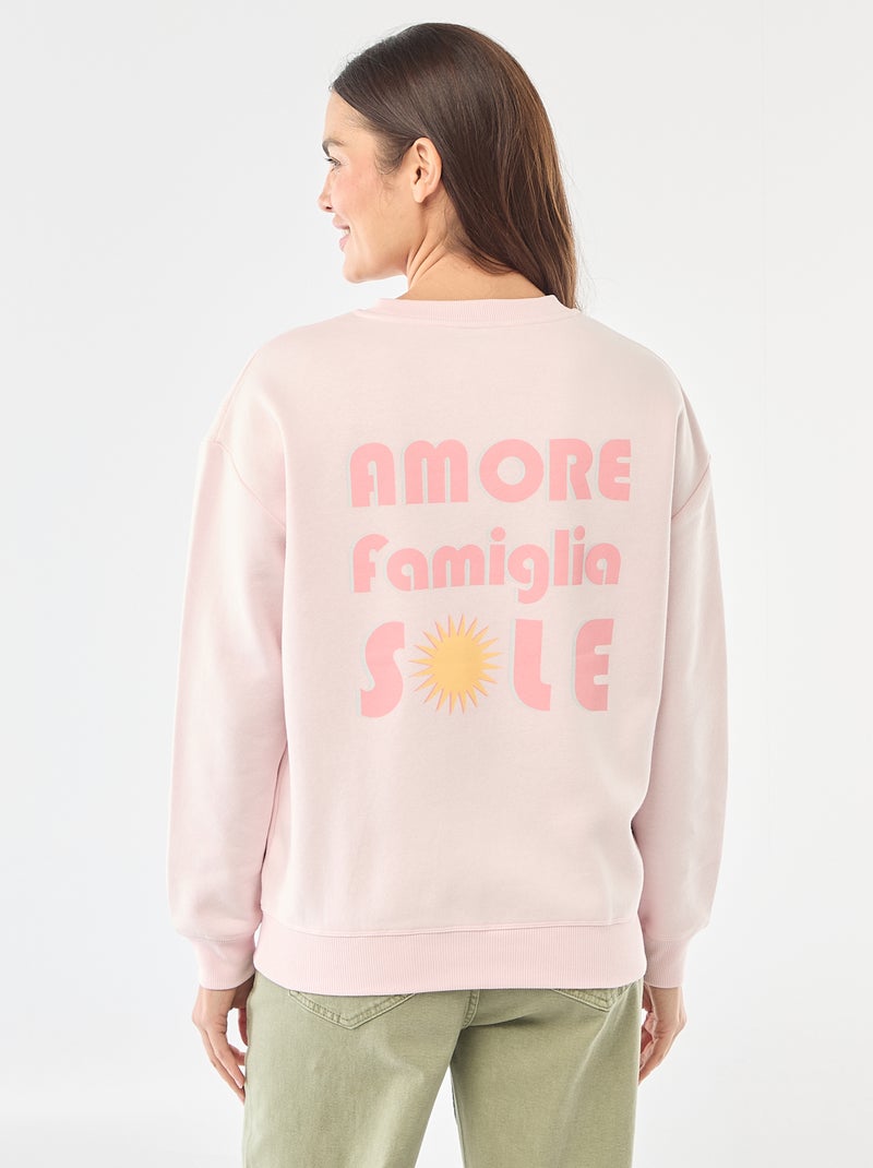 Borstvoedingssweater van joggingstof Rose - Kiabi