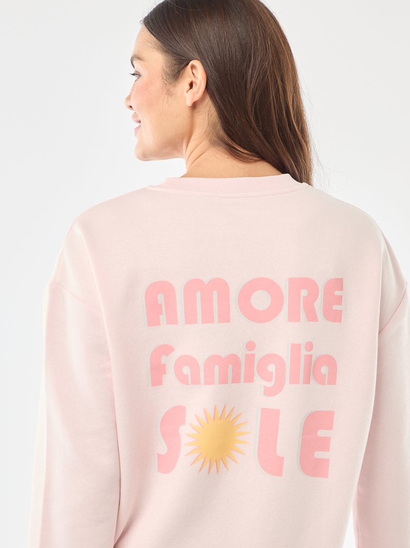 Borstvoedingssweater van joggingstof Rose - Kiabi