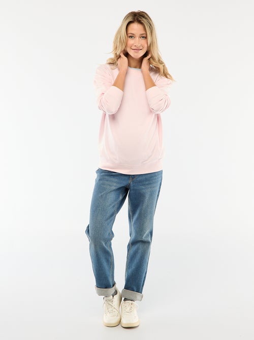 Borstvoedingssweater van joggingstof - Kiabi Borstvoedingssweater van joggingstof - Kiabi