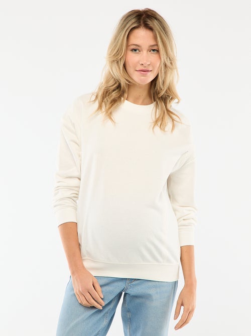 Borstvoedingssweater van joggingstof - Kiabi Borstvoedingssweater van joggingstof - Kiabi