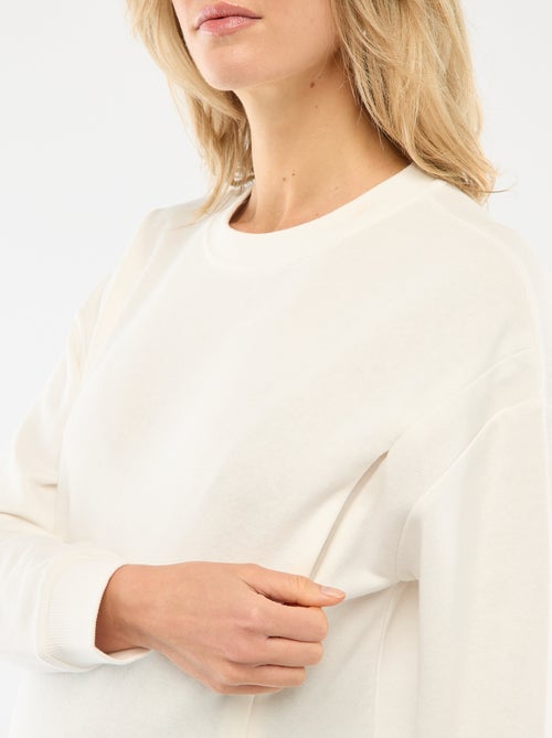 Borstvoedingssweater van joggingstof - Kiabi Borstvoedingssweater van joggingstof - Kiabi