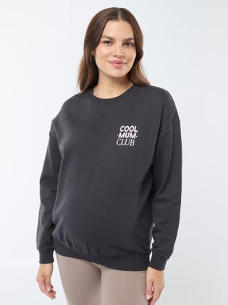Borstvoedingssweater van joggingstof