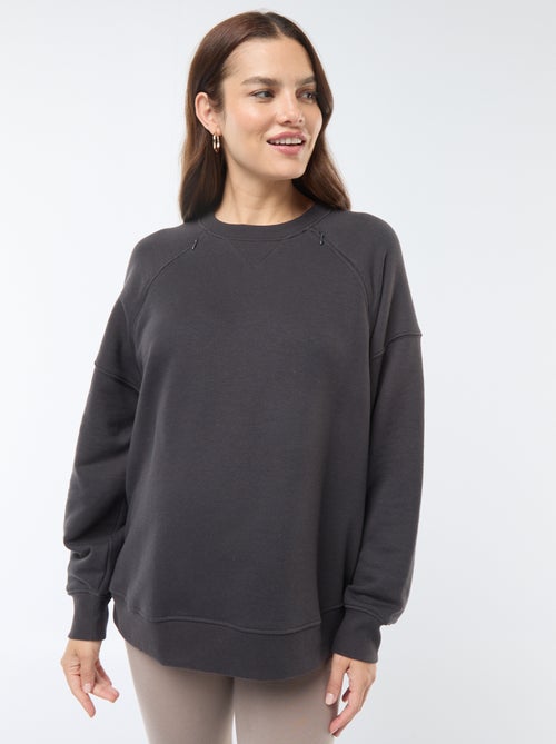 Borstvoedingssweater van joggingstof - Kiabi