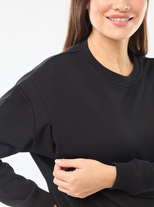 Borstvoedingssweater van joggingstof - Kiabi